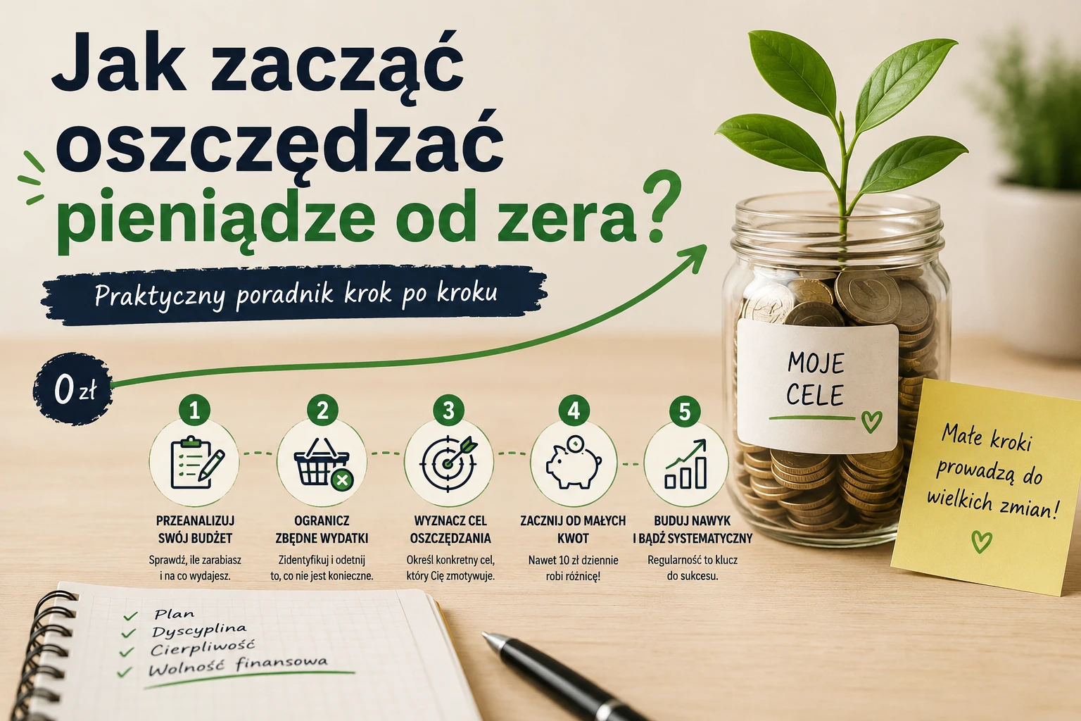 Jak zacząć oszczędzać pieniądze od zera? Praktyczny poradnik krok po kroku