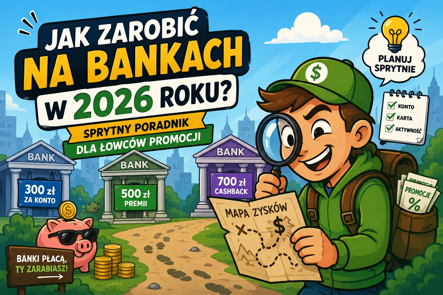 Jak zarobić na bankach w 2026 roku? Sprytny poradnik dla łowców promocji