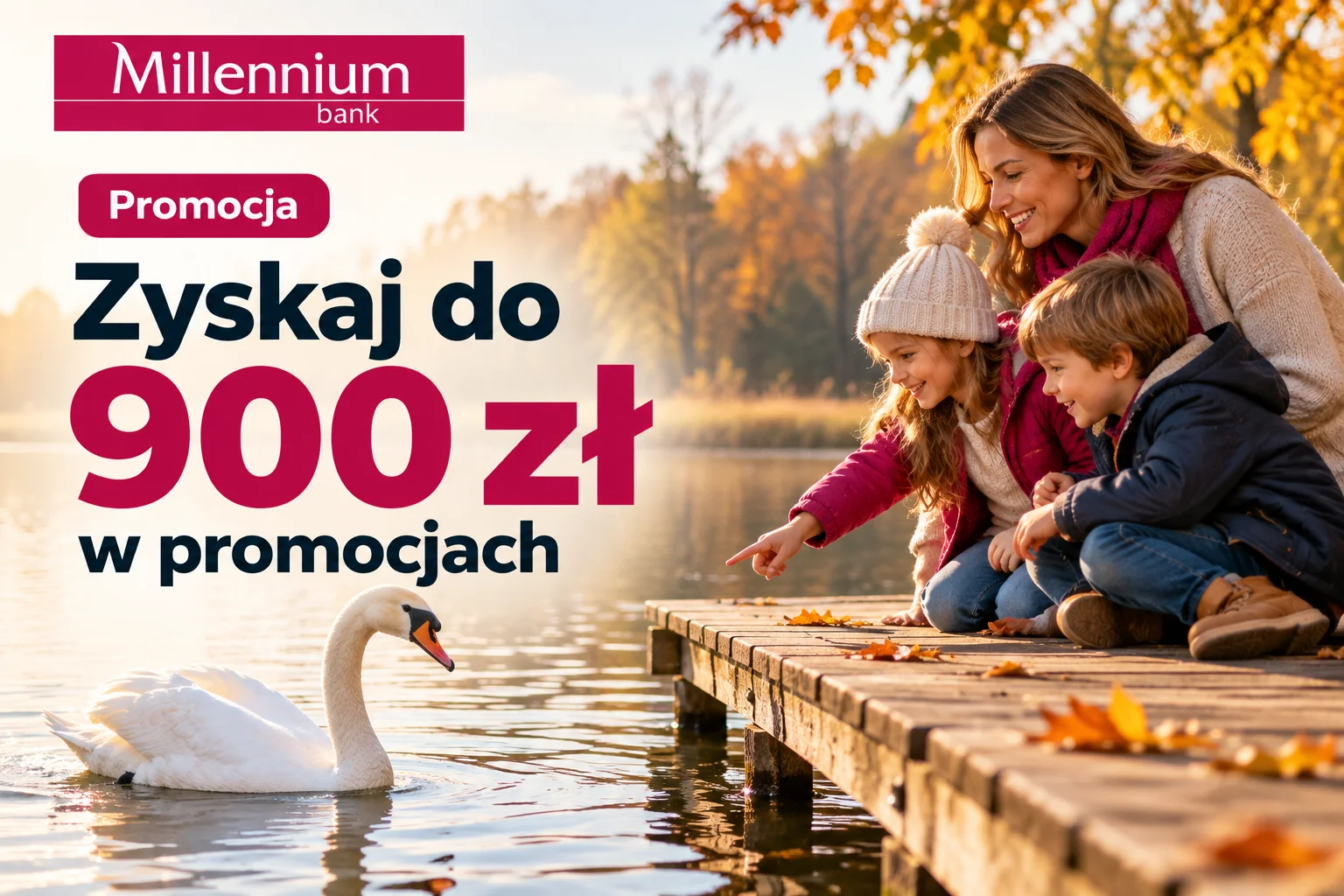 Konto Millennium 360 promocja z premią do 900 zł