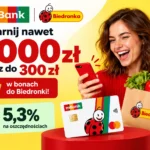 Darmowe eKonto do usług w mBanku z premią do 1300 zł za otwarcie konta przez selfie i aktywność, w tym 300 zł do Biedronki.
