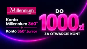 Konto Millennium 360 – opinie, haczyki i nawet 1000 zł premii (Październik 2026)