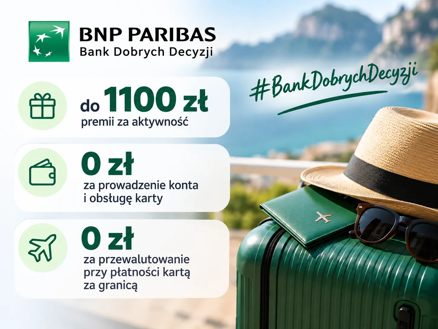 Promocja Konta Osobistego BNP Paribas 1100 zł