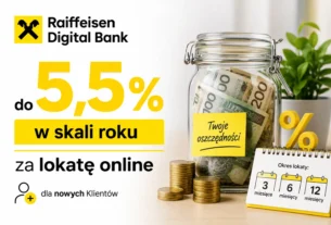 Lokata walutowa Raiffeisen Digital Bank - oprocentowanie do 5,5%